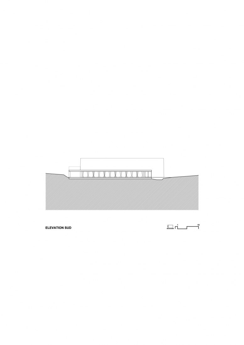 Alzado. Les Davids por Atelier Marc Barani.loor plan. Les Davids by Atelier Marc Barani.