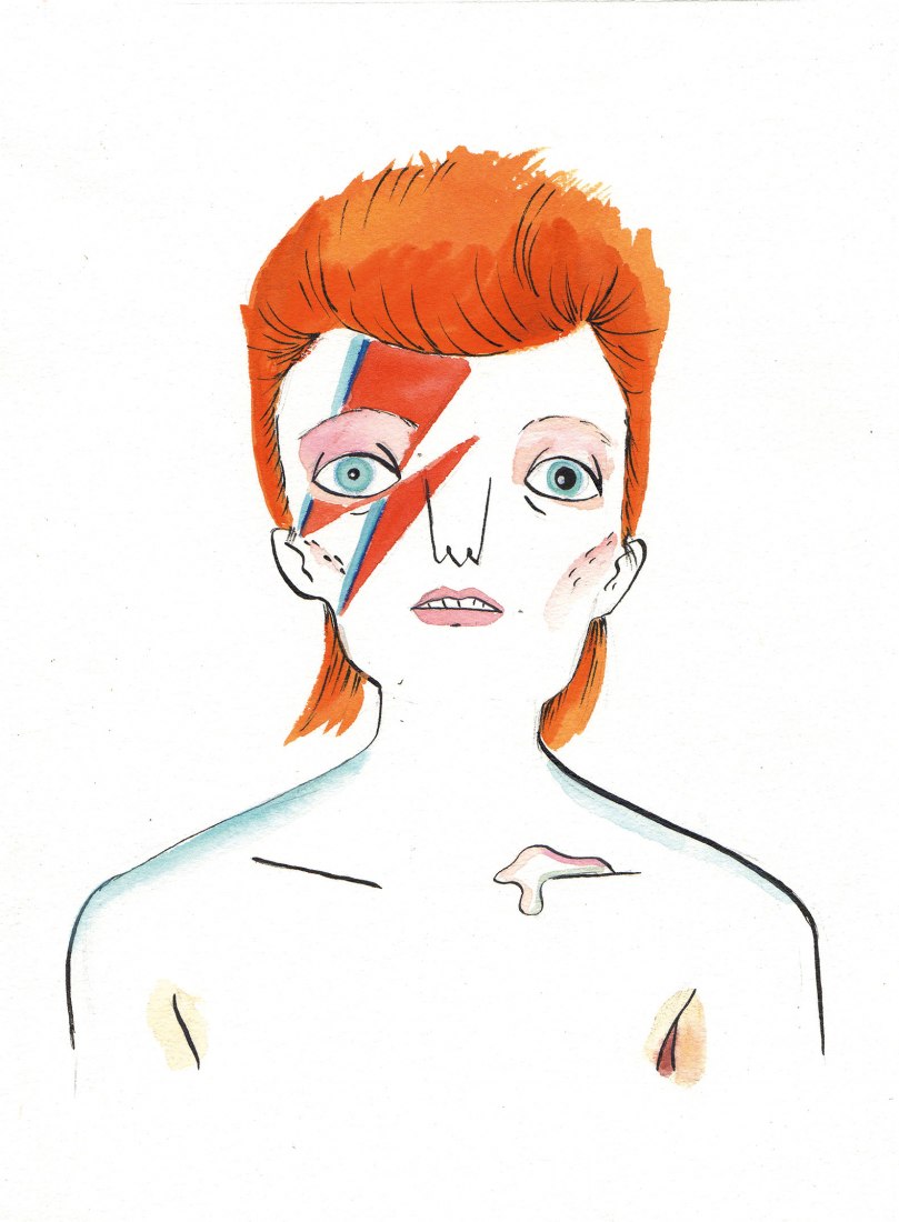 David Bowie. 'Tinta y Sensibilidad' por María Hesse. © Maria Hesse