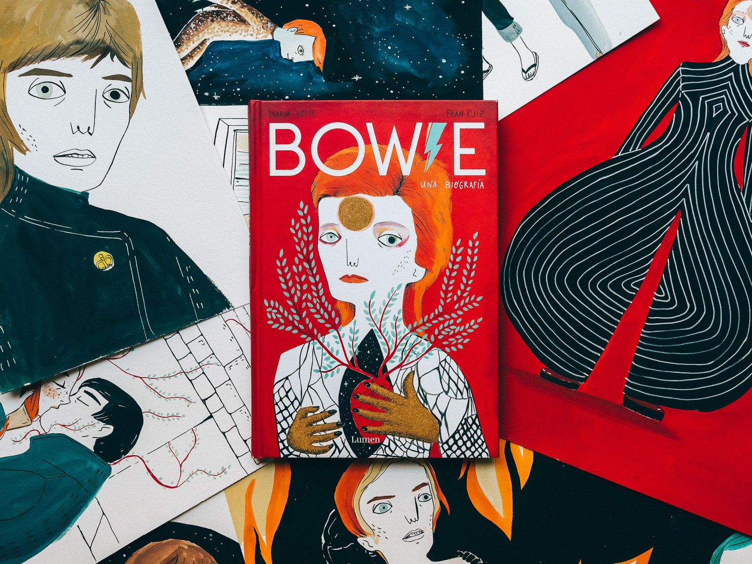 David Bowie. 'Tinta y Sensibilidad' por María Hesse. © Maria Hesse