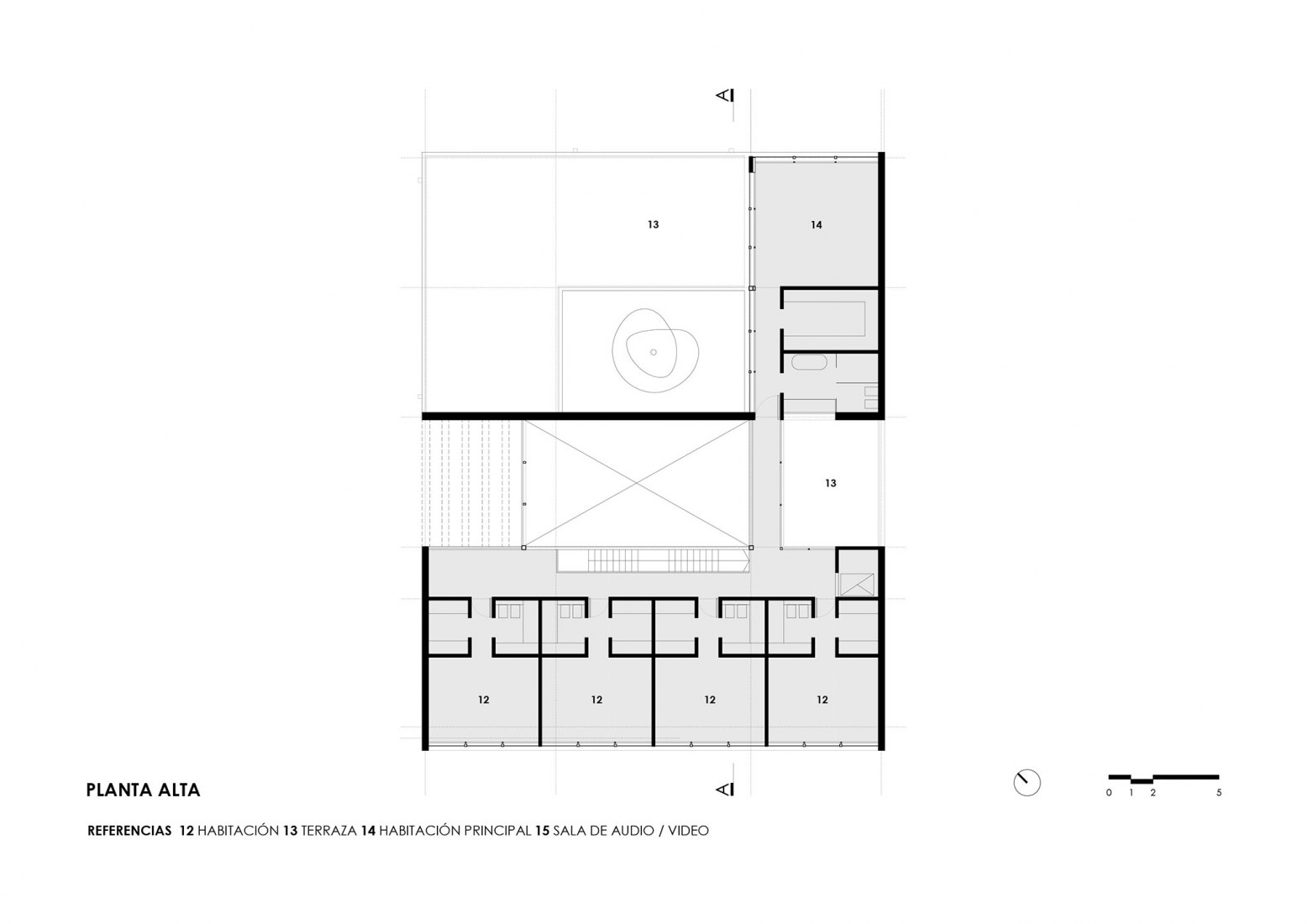 First floor. Golf House by Mariano Fiorentini.