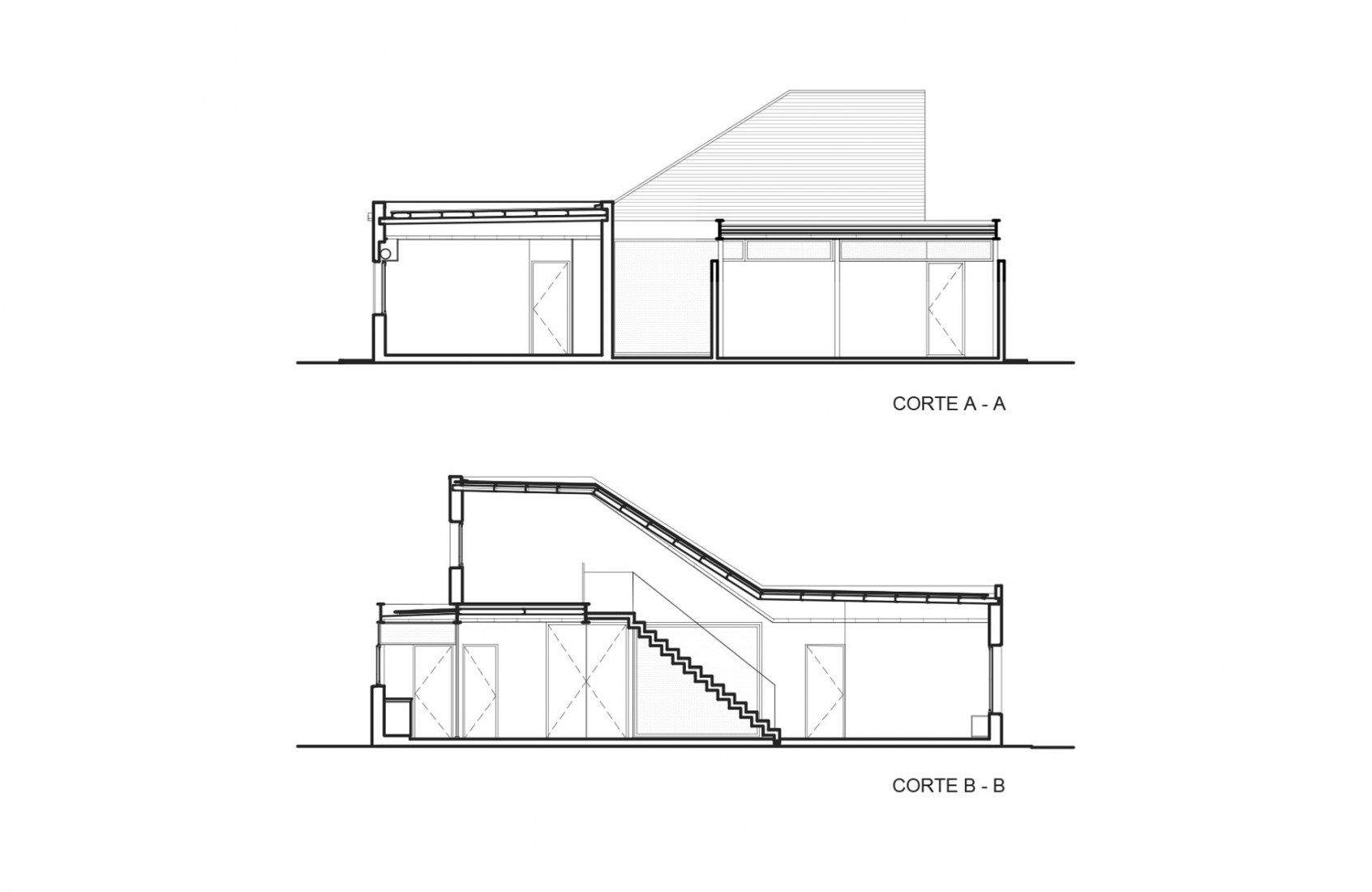 Sections. House in San Marino, Funes Hills by Mariel Suárez