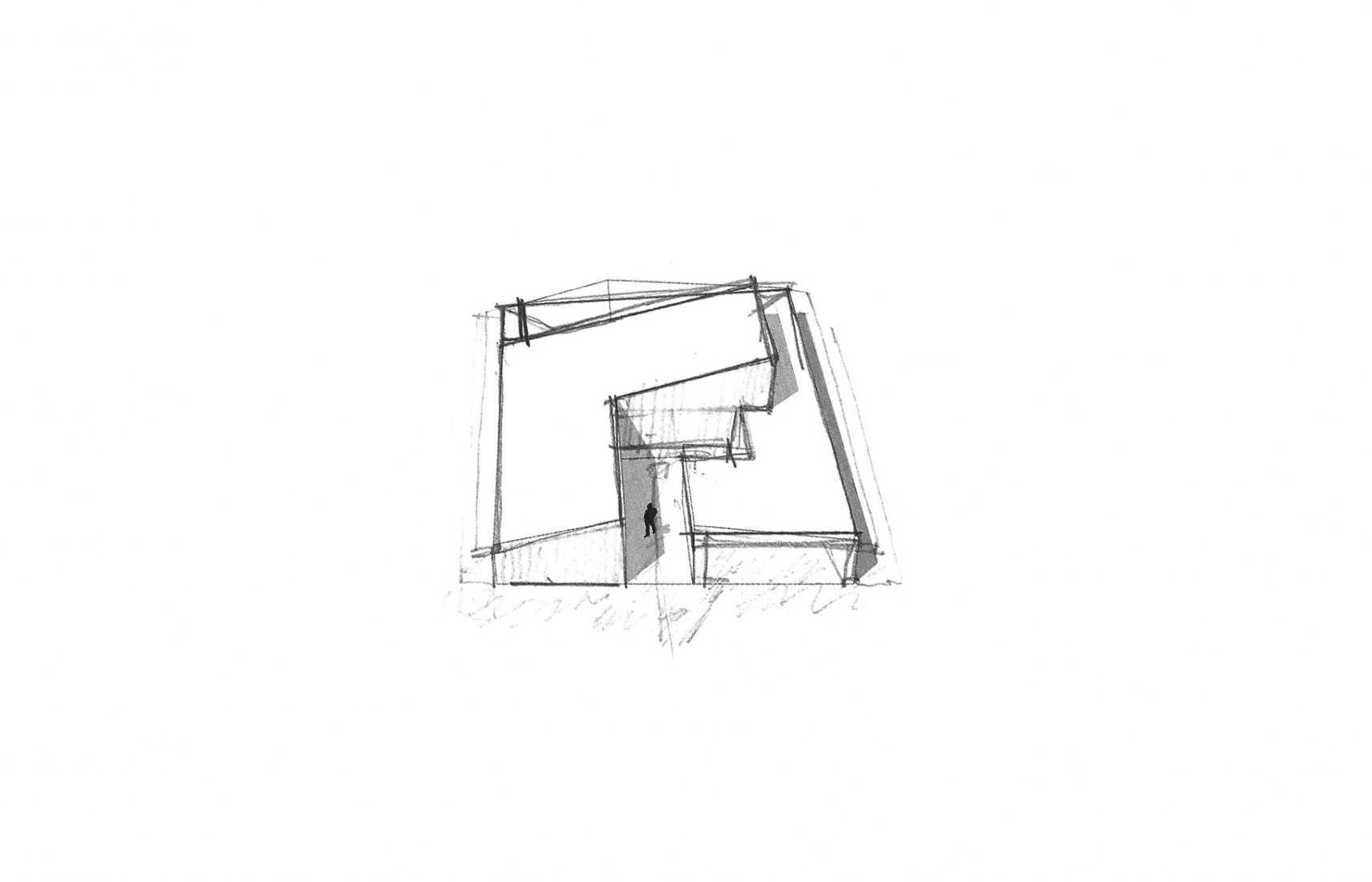 Sketch. House in San Marino, Funes Hills by Mariel Suárez