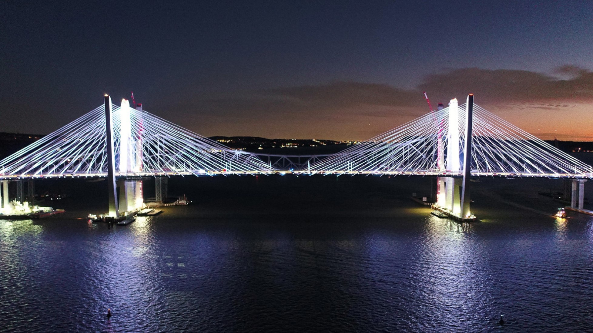 Accelerated Bridge Construction Commendation. Mario Cuomo Bridge, Tarrytown, NY. Prize Bridge Awards photo, courtesy of NSBA