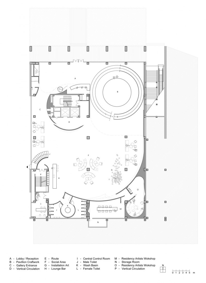 Planta baja. CR Land Jinan por Waterfrom Design