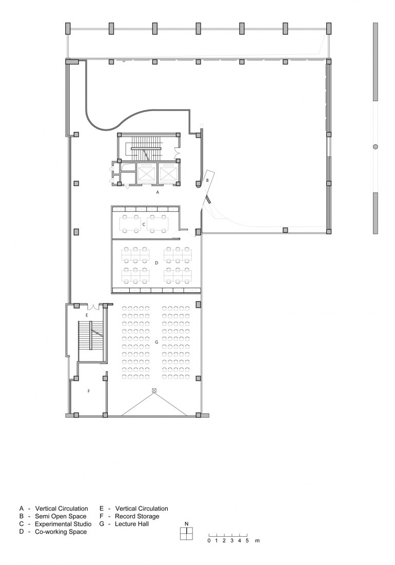 Planta segunda. CR Land Jinan por Waterfrom Design