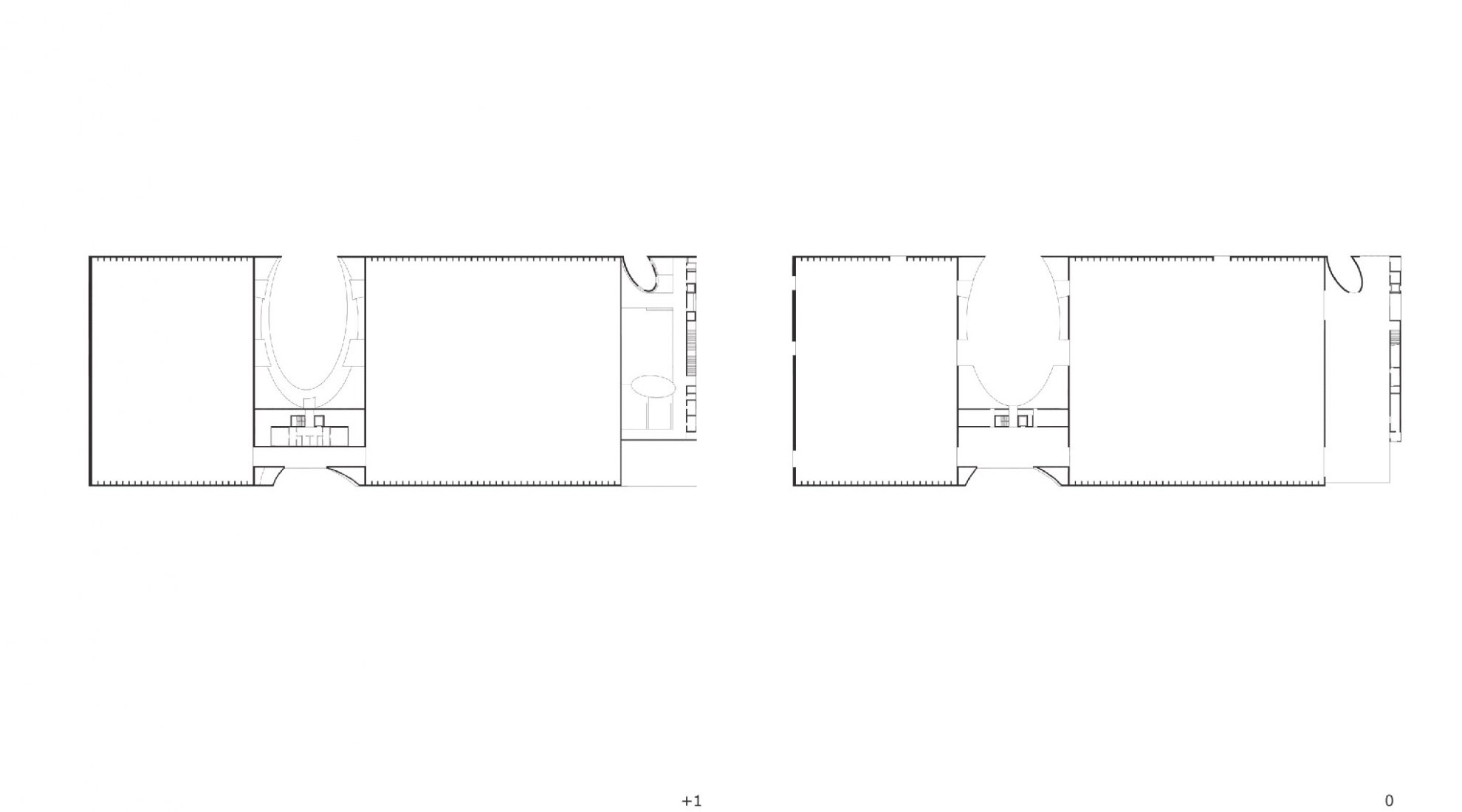 Ground floor plan. Messe Dornbirn Exhibition Hall by Marte.Marte Architects.