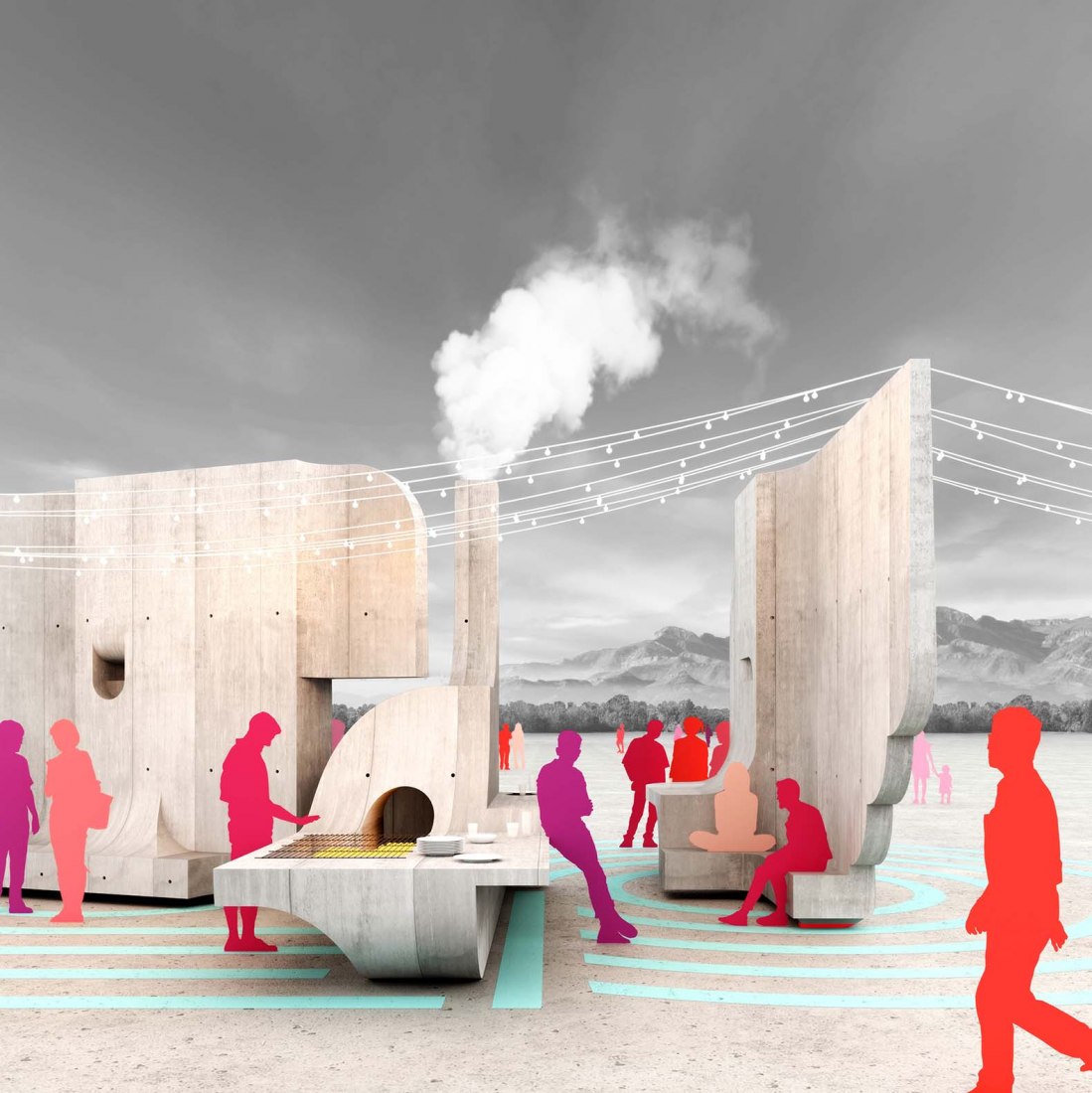 AquíAquí by Matter Design. Renderings by Matter Design