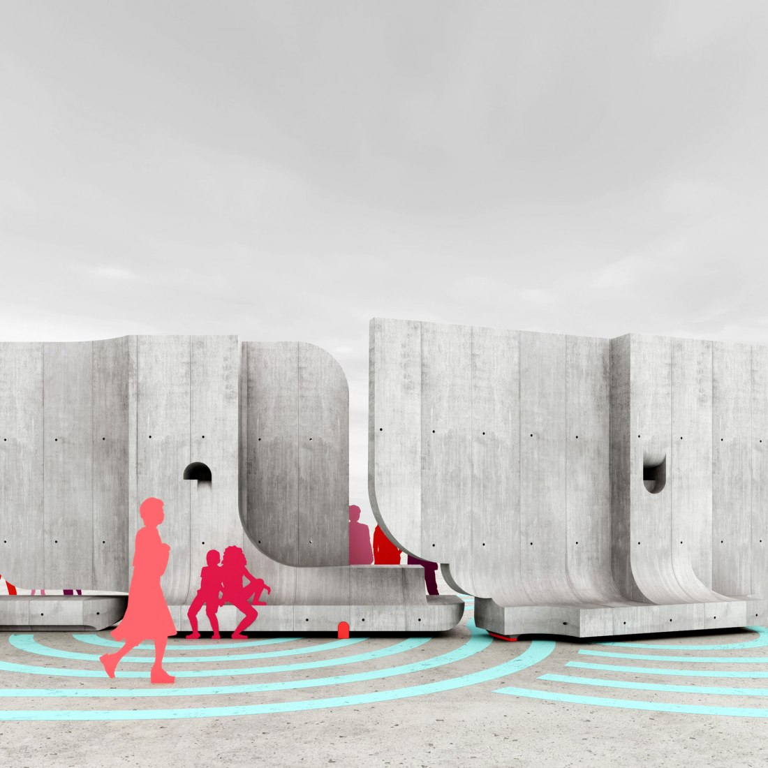 AquíAquí by Matter Design. Renderings by Matter Design