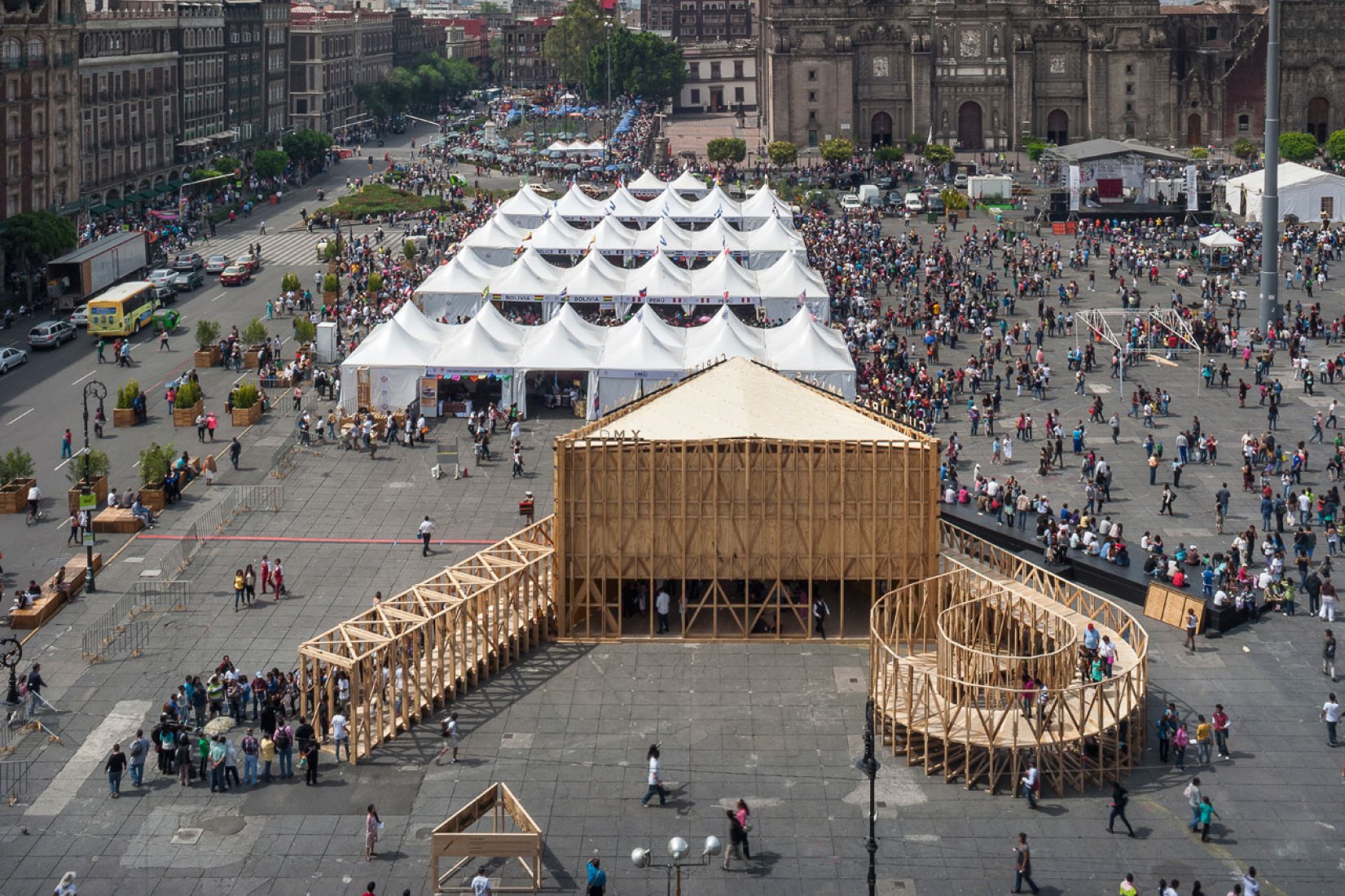 MCHAP.emerge 2014/15 Winner. Mexico Pavilion for the Feria de las Culturas 2014 by Productora. Photography © Luis Gallardo