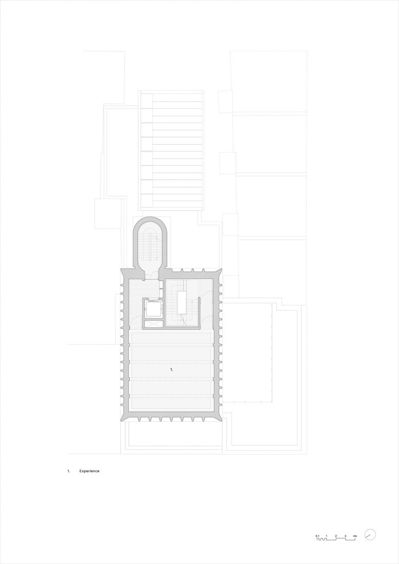 Fourth floor plan. The International Rugby Experience by Níall McLaughlin Architects.