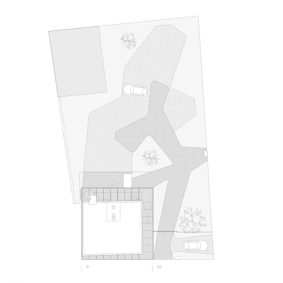 Site plan. AA308 Offices by MCVR Arquitectos.