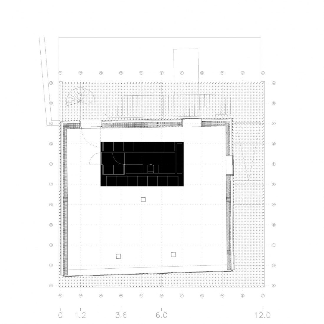 First floor plan. AA308 Offices by MCVR Arquitectos. 