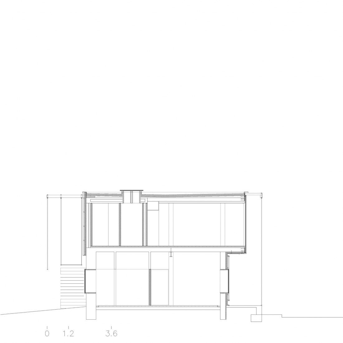 Section. AA308 Offices by MCVR Arquitectos.