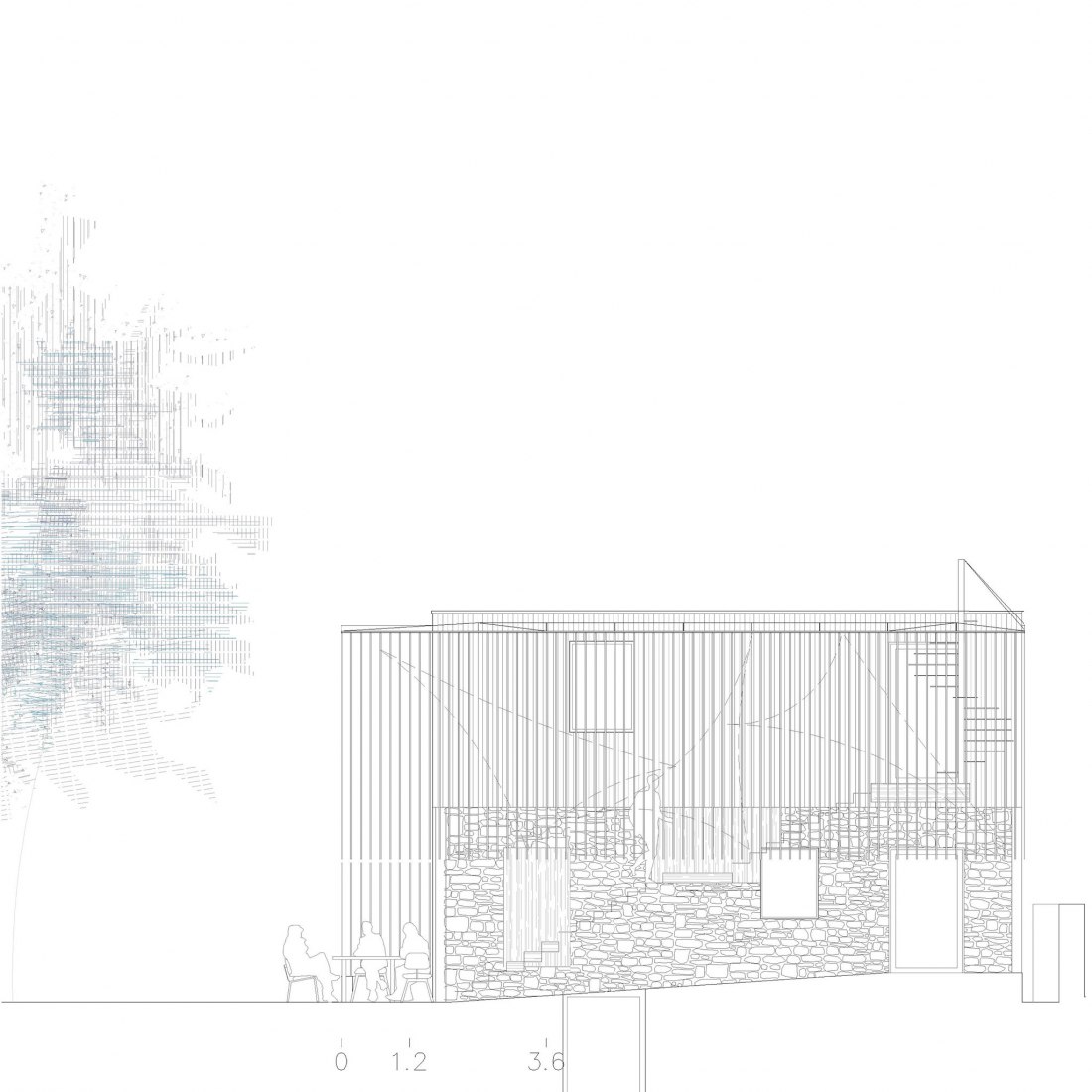 Elevation 03. AA308 Offices by MCVR Arquitectos. 
