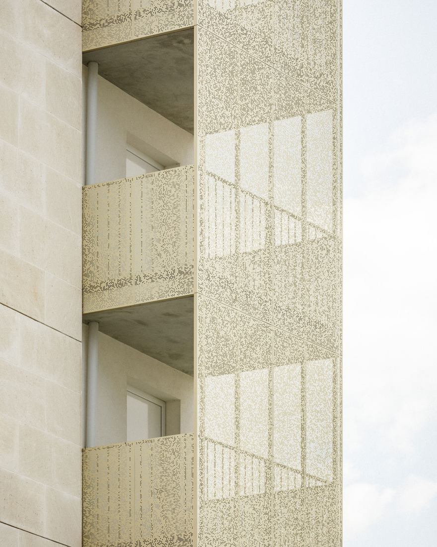 Complejo residencial Bourg-La-Reine por Margot-Duclot Architectes Associés. Fotografía por 11h45.