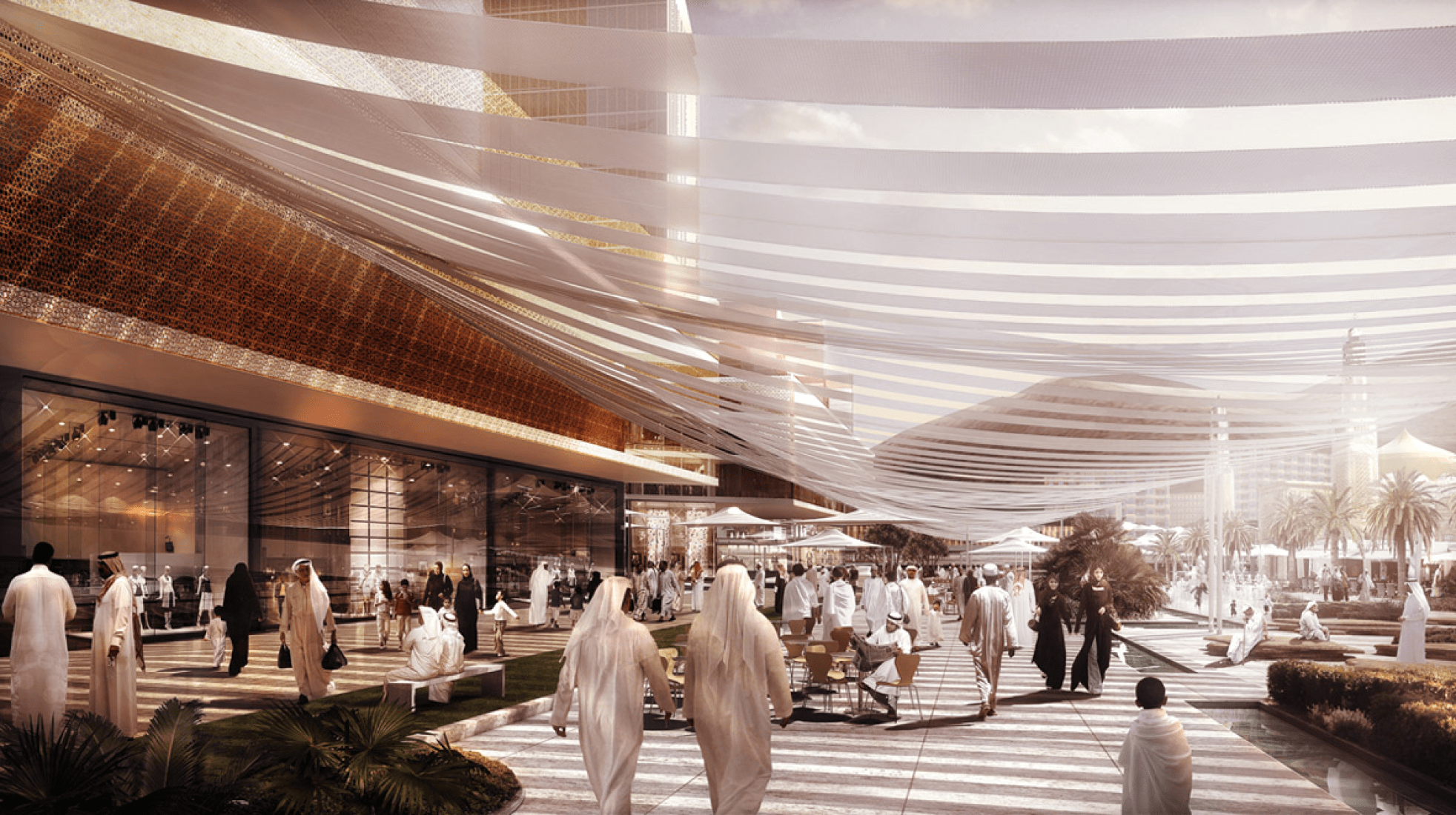 Detail, rendering. Darb Al Mashaer. New Mecca master plan by X-Architects. Image © X-Architects. 