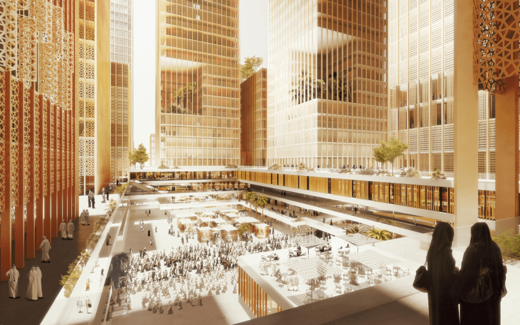 Detail, rendering. Darb Al Mashaer. New Mecca master plan by X-Architects. Image © X-Architects. 