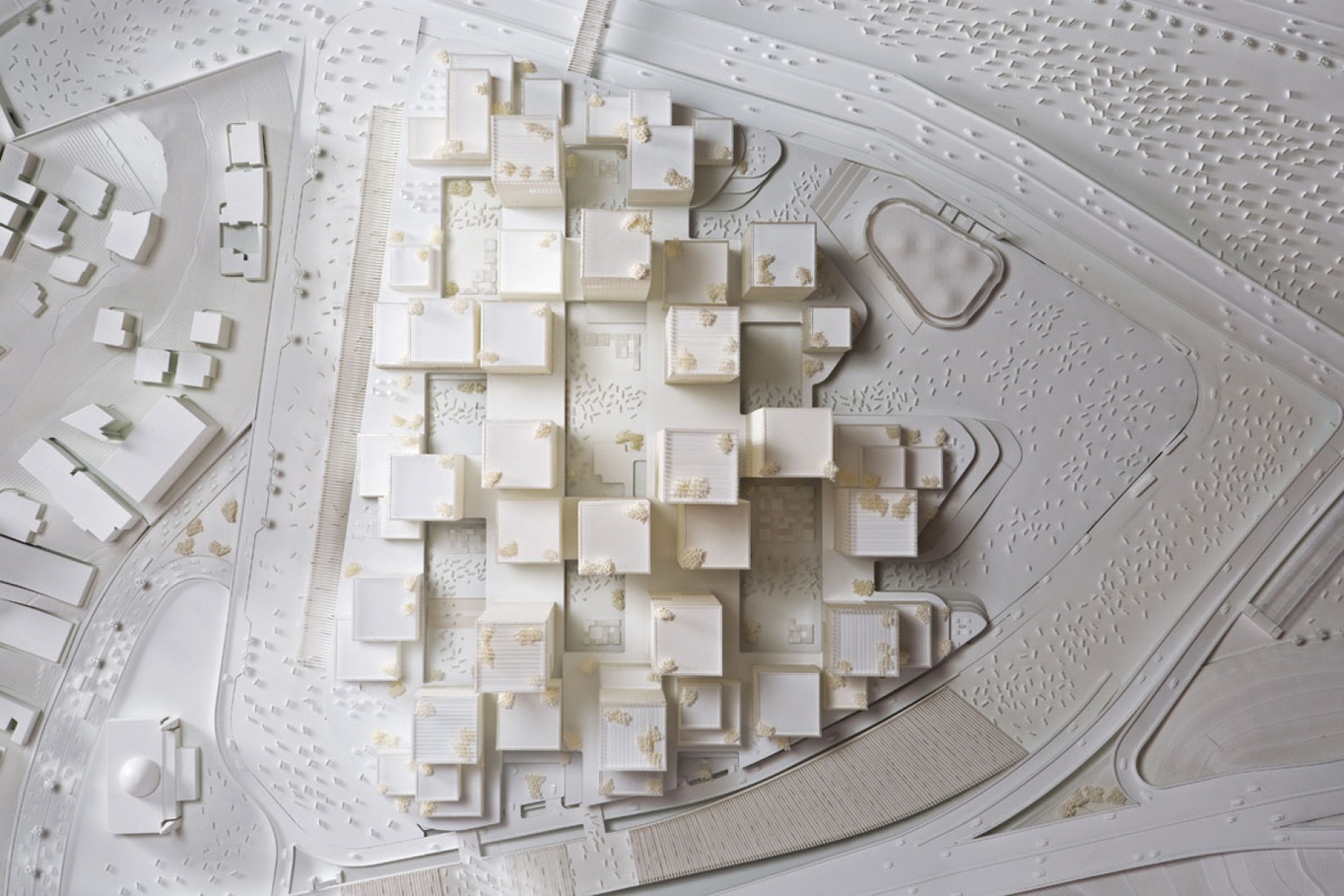 Overview, model. Darb Al Mashaer. New Mecca master plan by X-Architects. Image © X-Architects. 