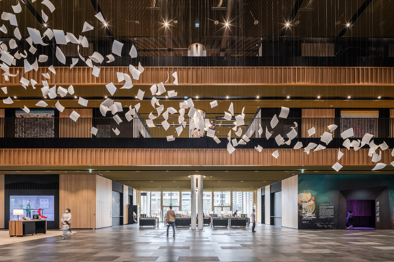 Tainan Public Library by Mecanoo and MAYU Architects. Photograph by Yu-Chen Chao