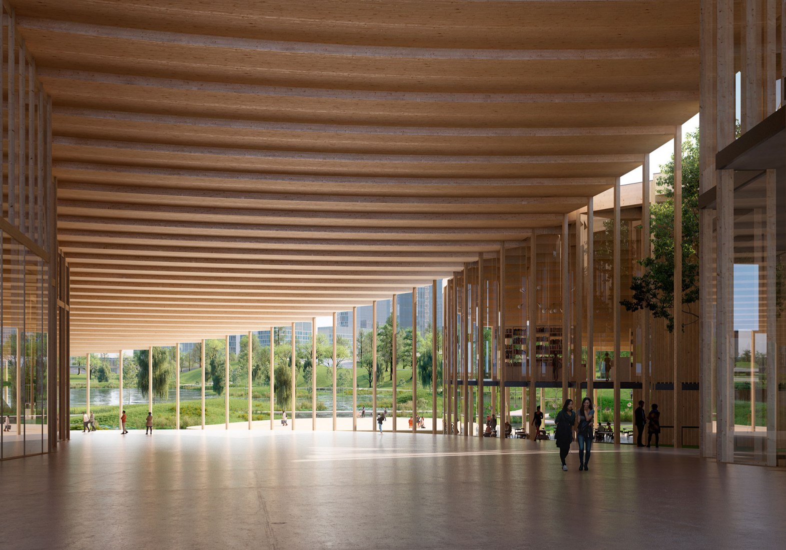 Valle Científico de Shenzhen Guangming Mecanoo, Meng Architects y LOLA Landscape Architects. Visualización por Mecanoo.