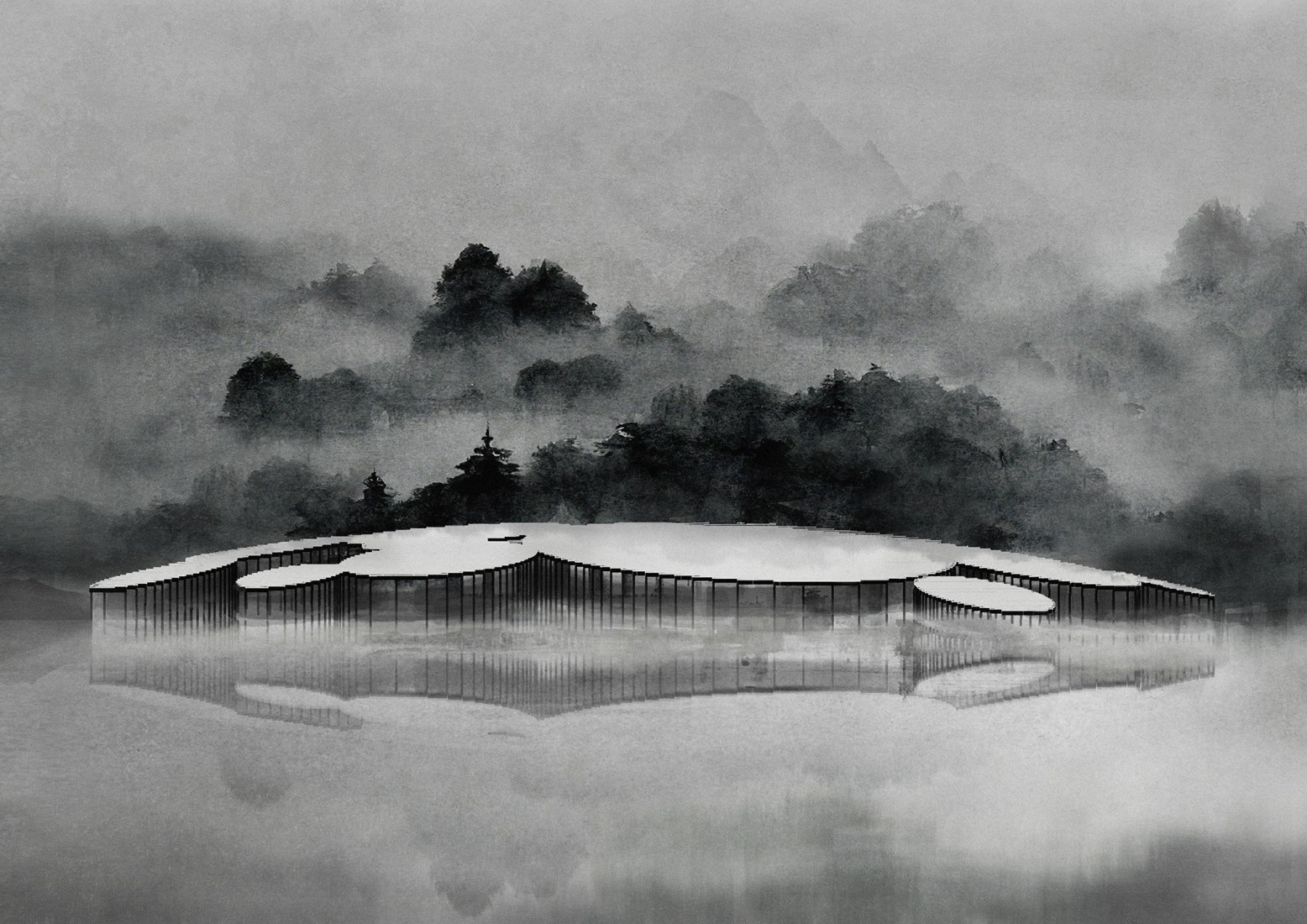 Valle Científico de Shenzhen Guangming Mecanoo, Meng Architects y LOLA Landscape Architects. Visualización por Mecanoo.