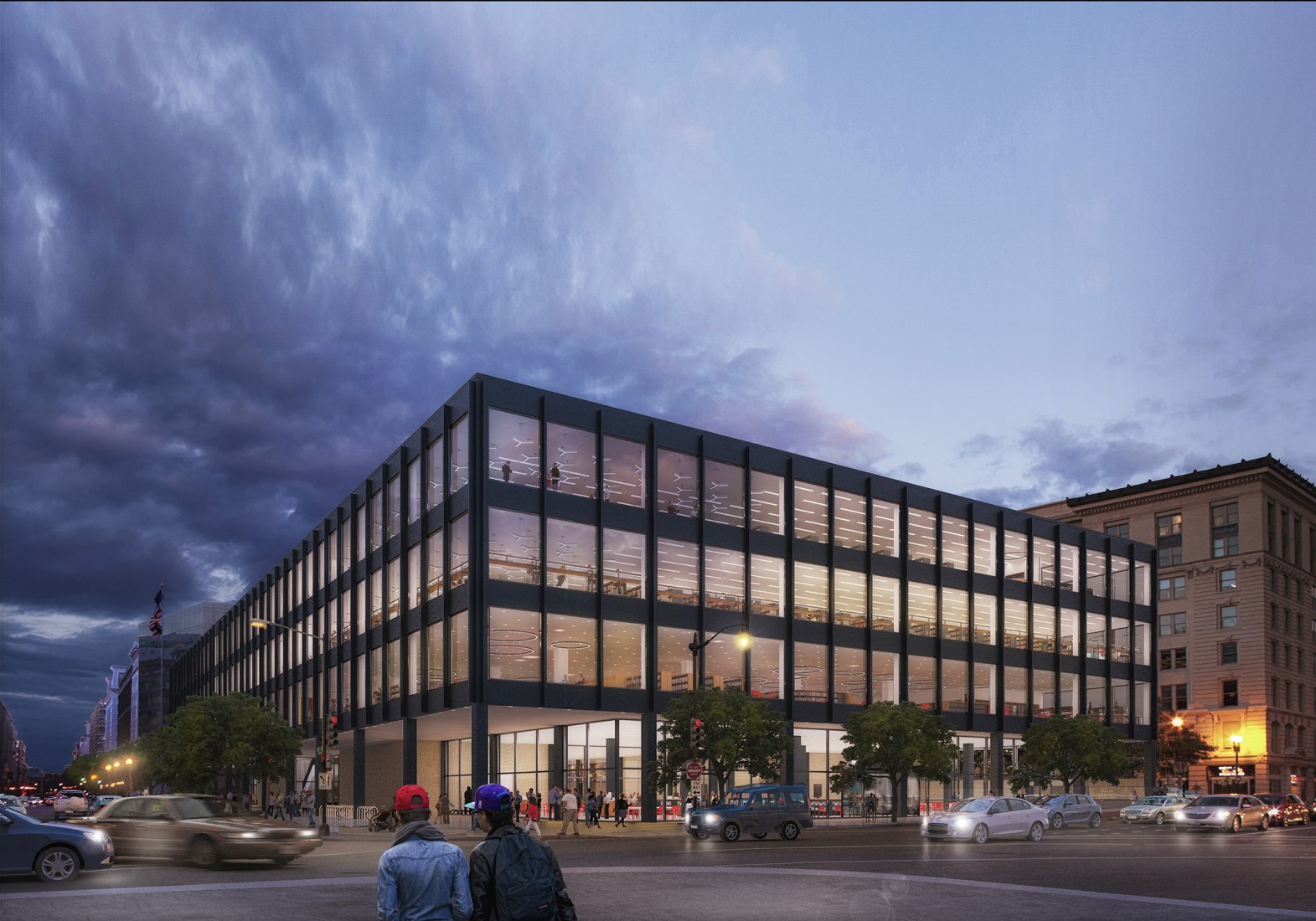 Martin Luther King Jr. Memorial Library by Mecanoo and Martinez + Johnson. Image courtesy of mecanoo.