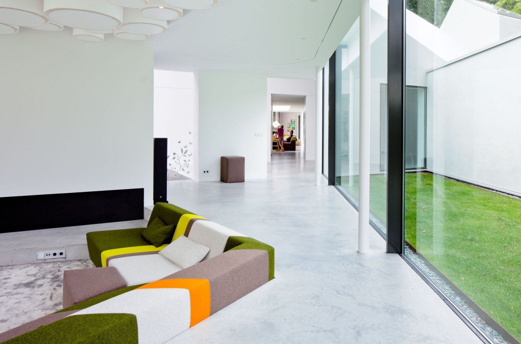 Interior view. Villa 4.0,  Het Gooi, by Mecanoo. Photography © Pedro Kok. 