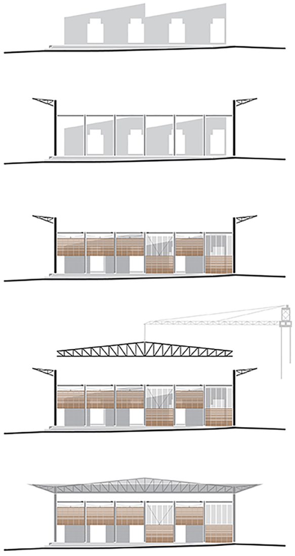 Esquemas. Rehabilitación del Mercado de la Purísima por Bandada Studio.