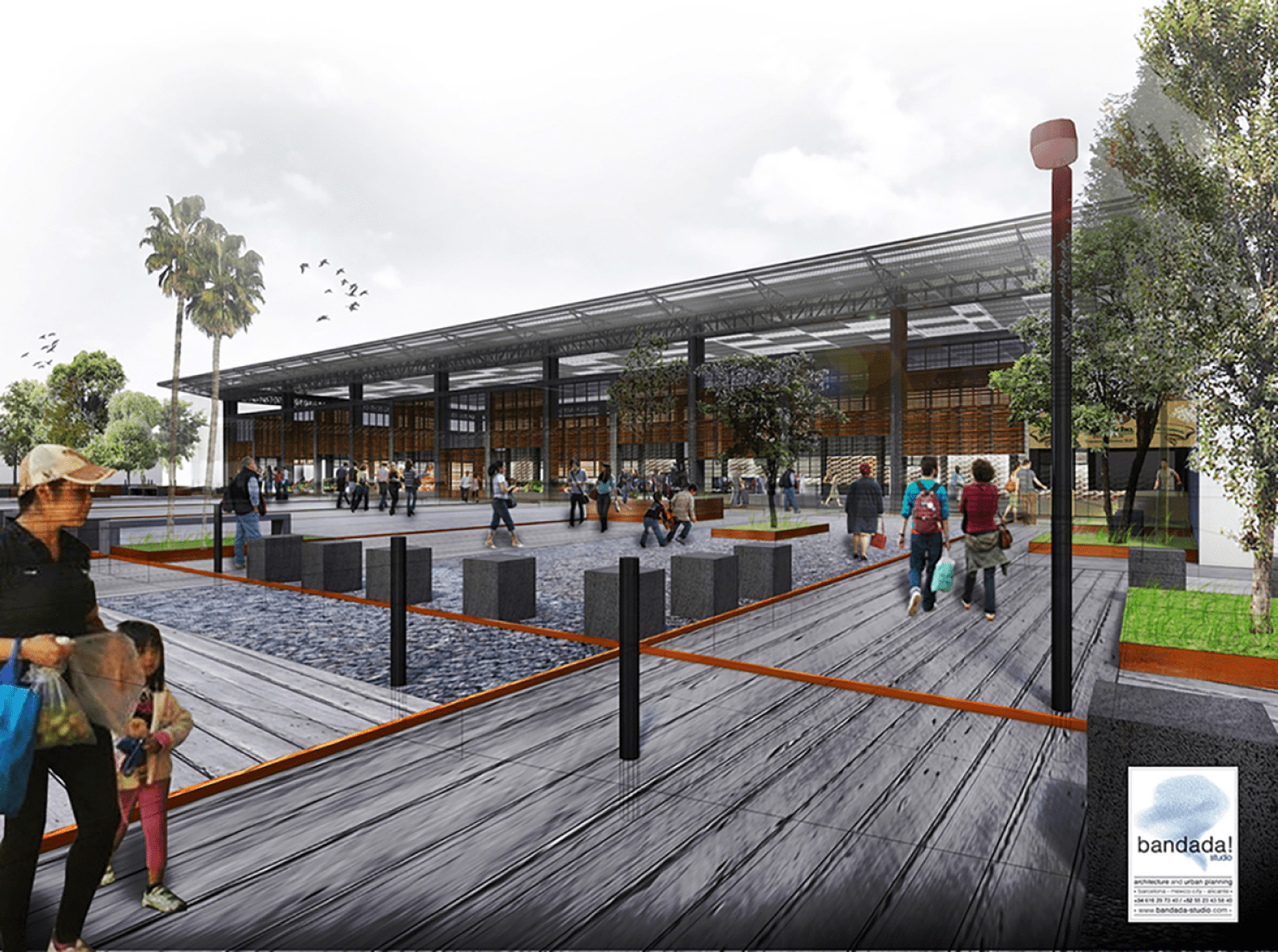 Visualización. Rehabilitación del Mercado de la Purísima por Bandada Studio.