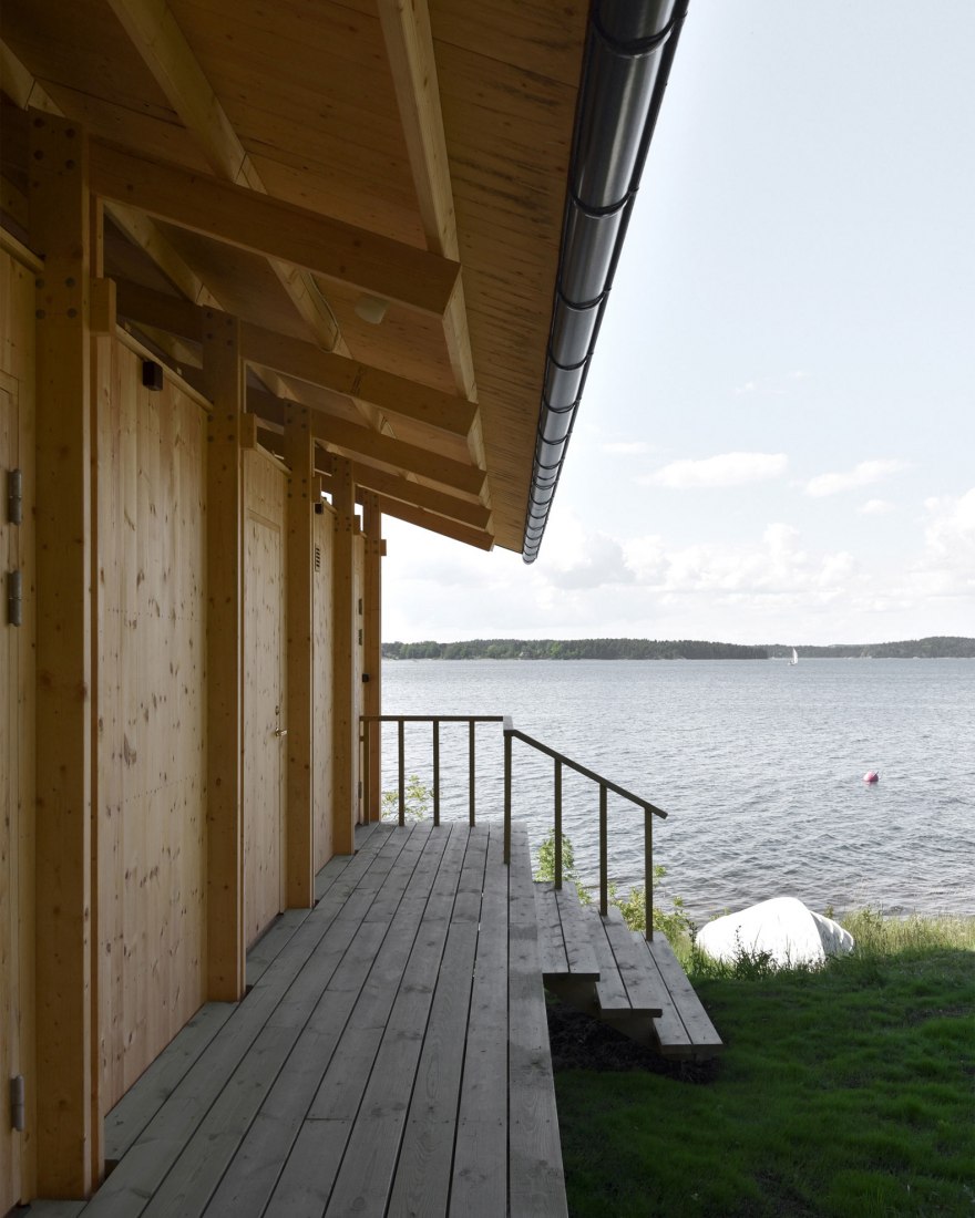 Sauna, Smådalarö por Metropolis Arkitekter. Fotografía por Caspar von Vegesack.