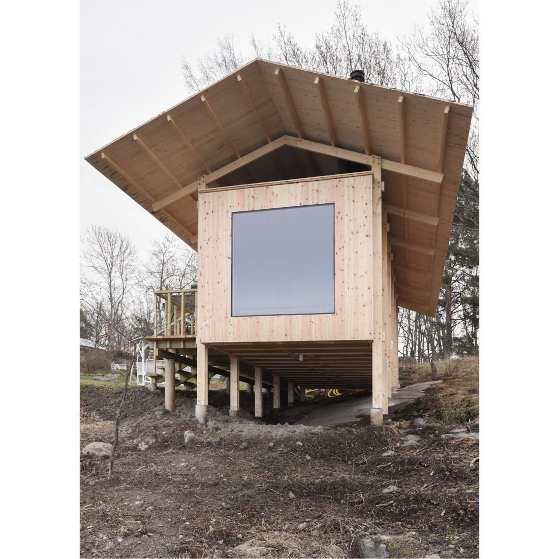 Construcción. Sauna, Smådalarö por Metropolis Arkitekter. Fotografía por Caspar von Vegesack.