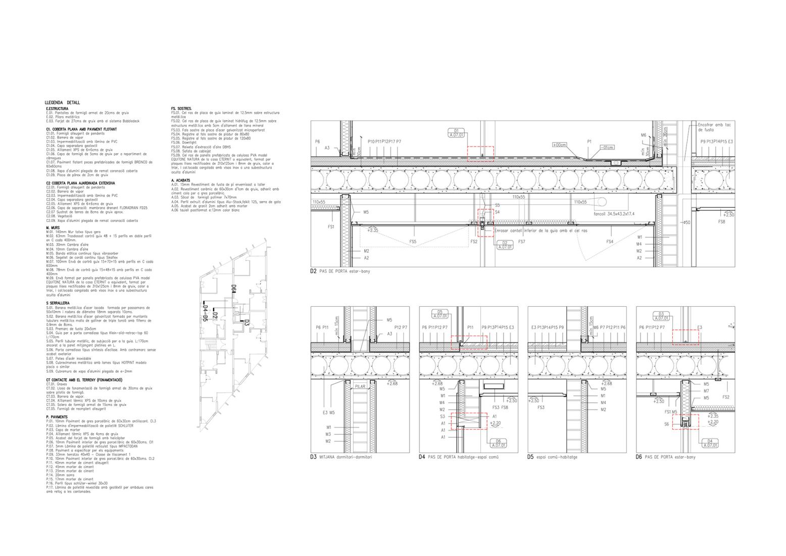 Detail 1. 72 Social Housing at the Marina del Prat Vermell by MIAS Architects and Coll-Leclerc.