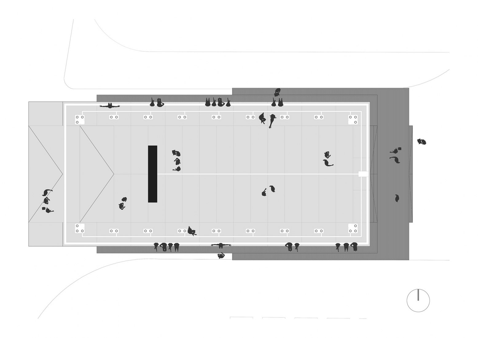 Plano planta baja. Àgora València por Miguel Arraiz + Arqueha.