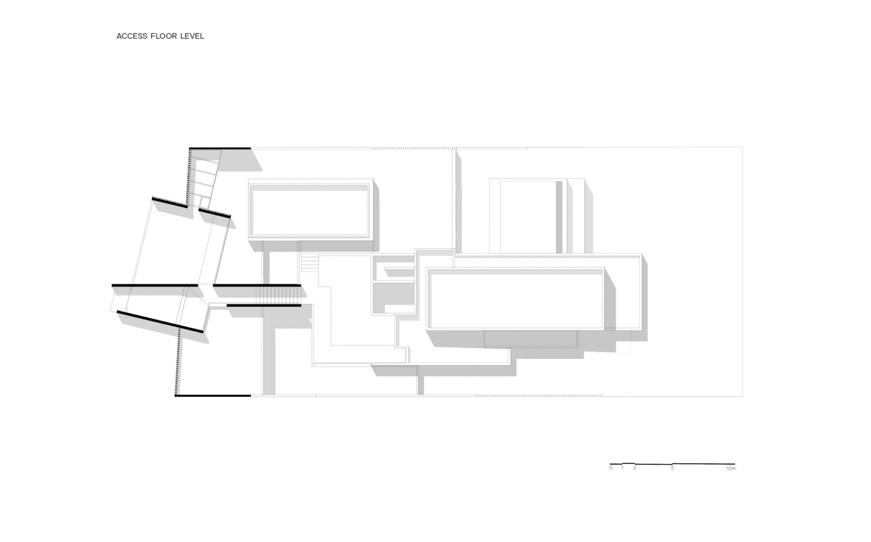 Planta acceso. Casa AYG por Miguel de la Torre.