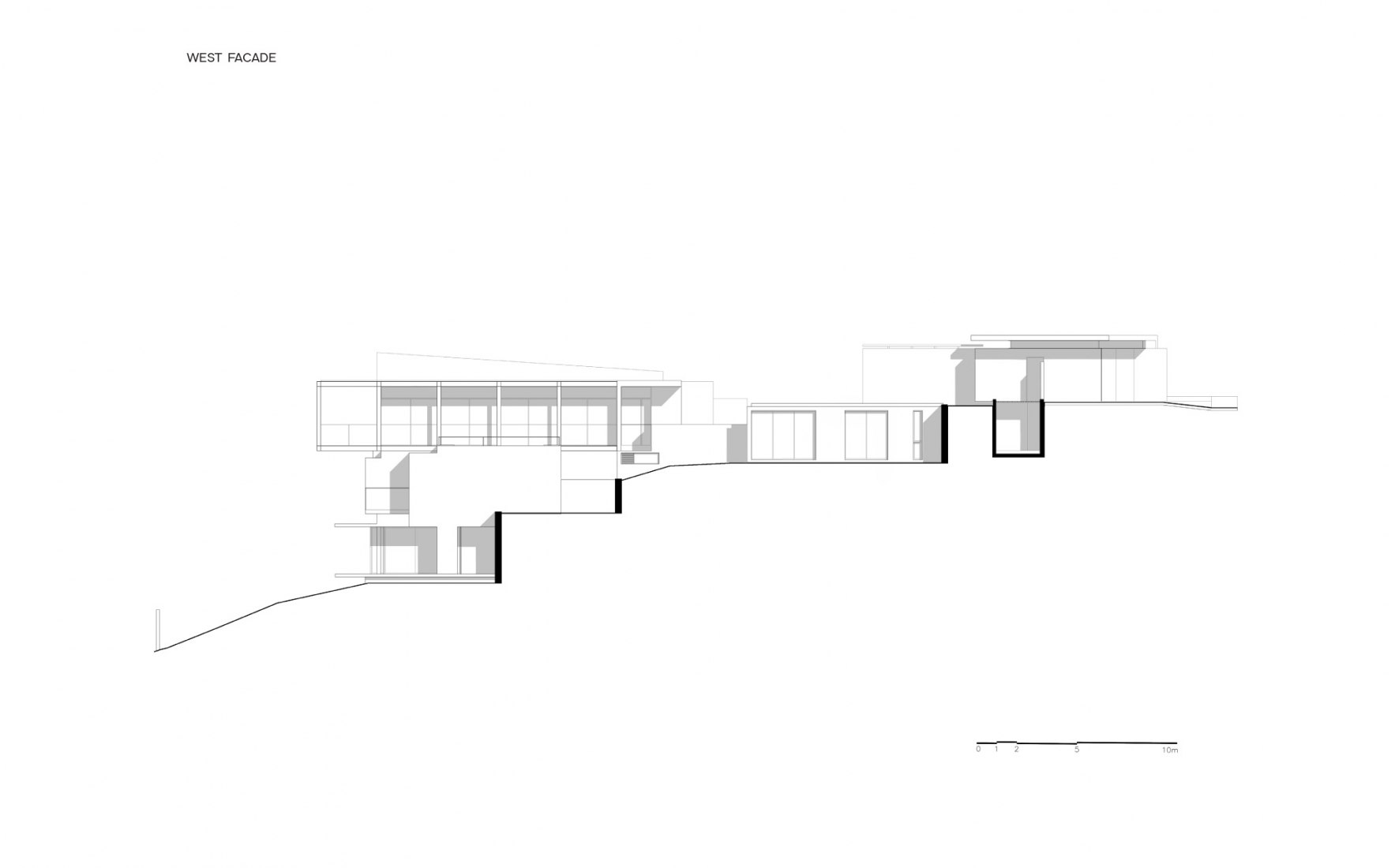 Fachada oeste. Casa AYG por Miguel de la Torre.
