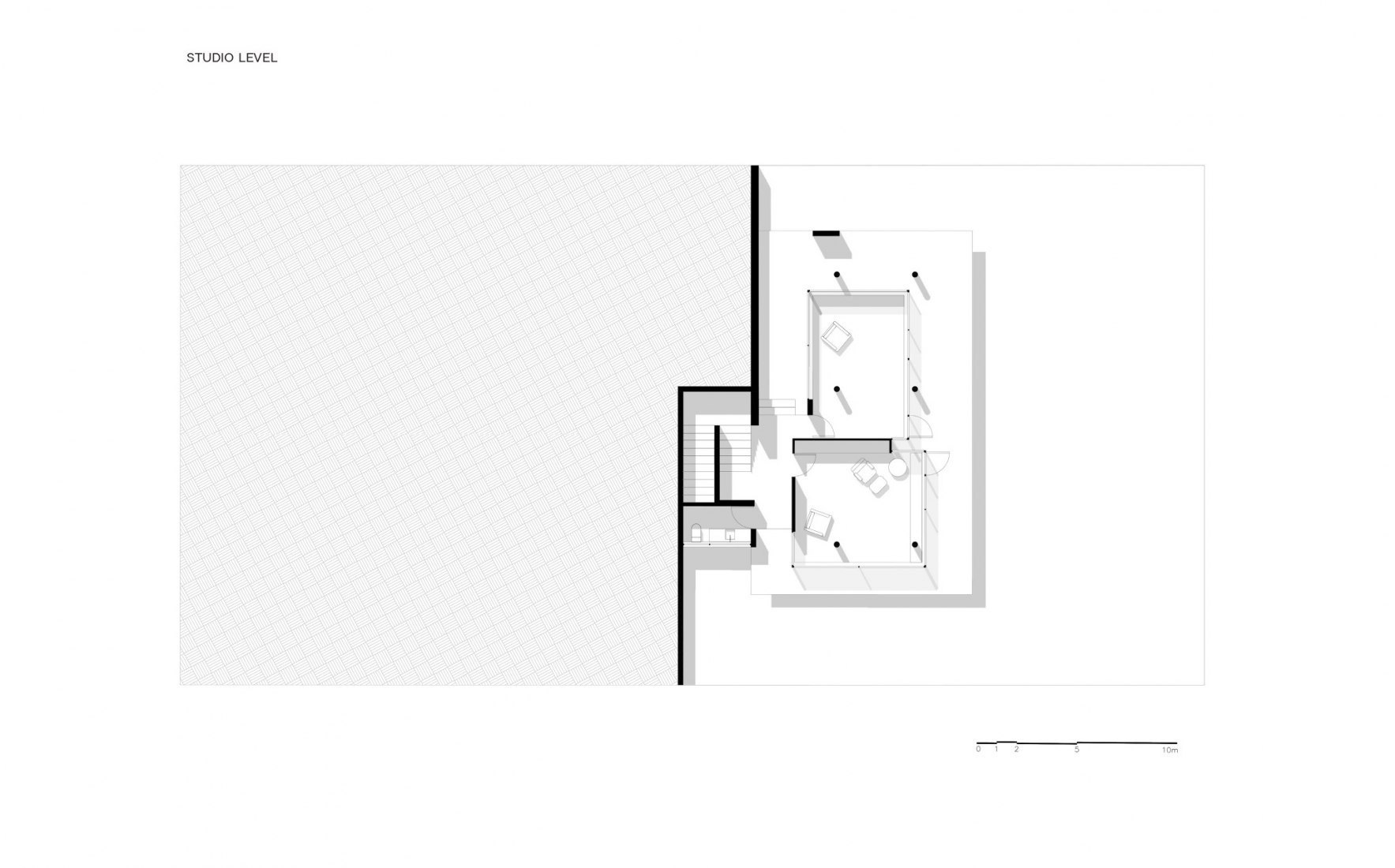 Planta de estudio. Casa AYG by Miguel de la Torre.