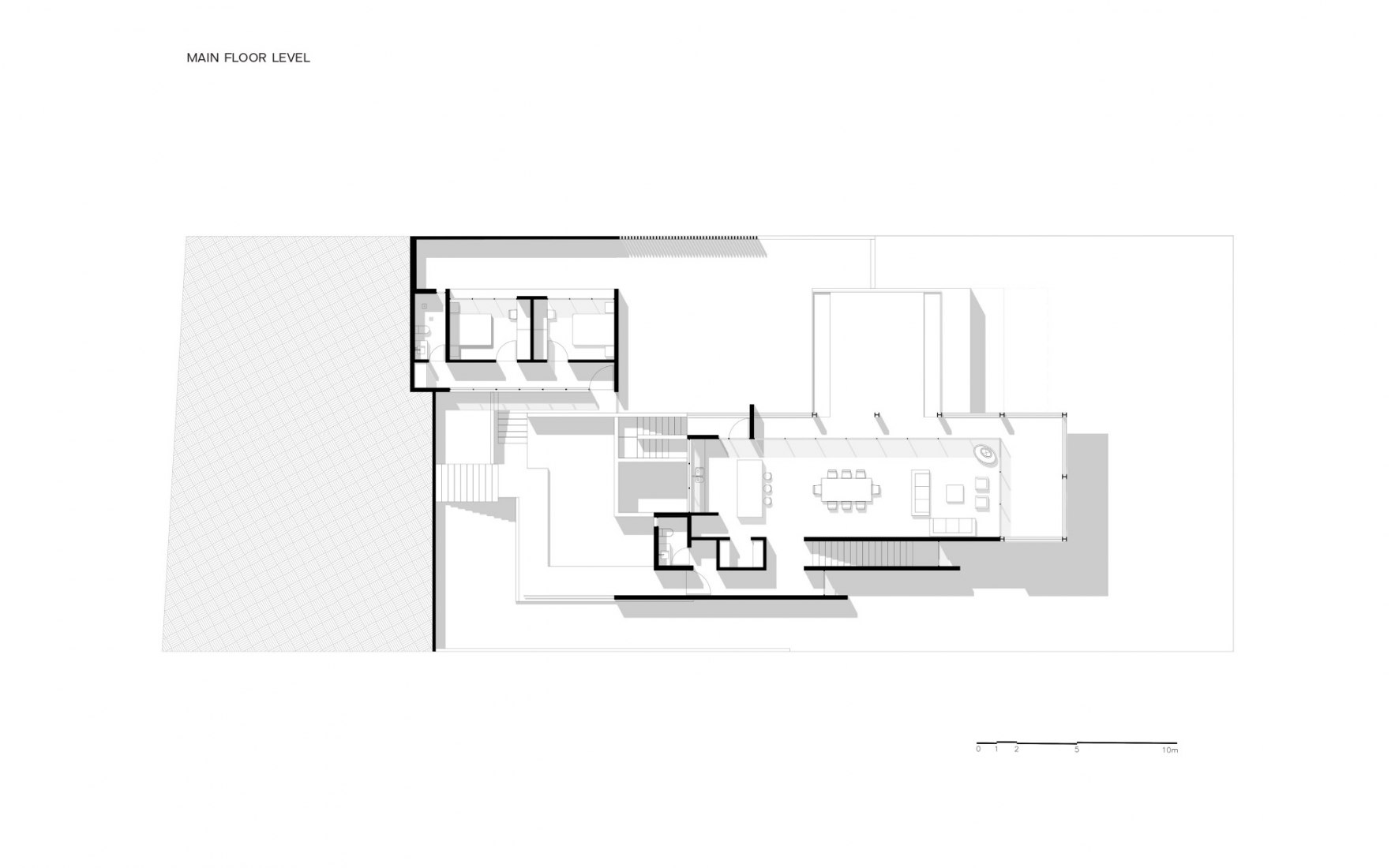 Planta principal. Casa AYG by Miguel de la Torre.