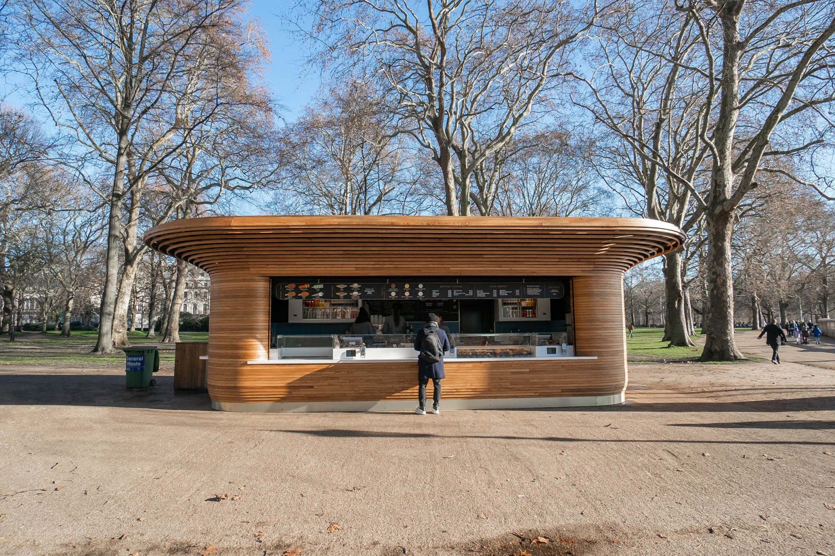 The Royal Parks Kiosks. Royal Parks Fleet by Mizzi Studio. Photograph courtesy of Mizzi Studio.