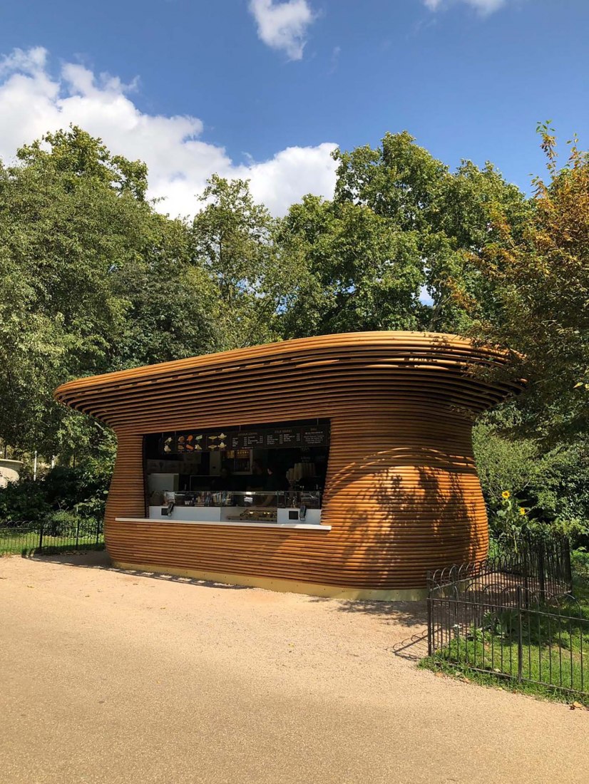 The Royal Parks Kiosks. Royal Parks Fleet by Mizzi Studio. Photograph courtesy of Mizzi Studio.