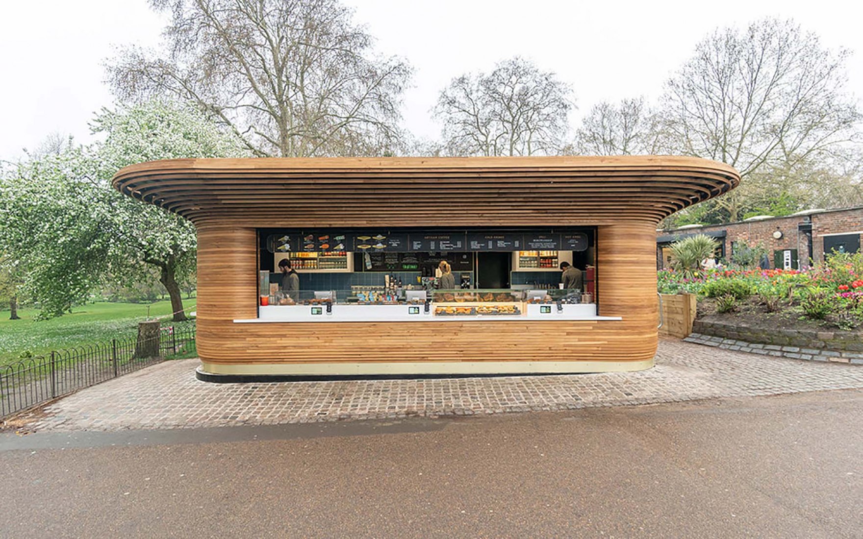 The Royal Parks Kiosks. Royal Parks Fleet by Mizzi Studio. Photograph by Colicci.