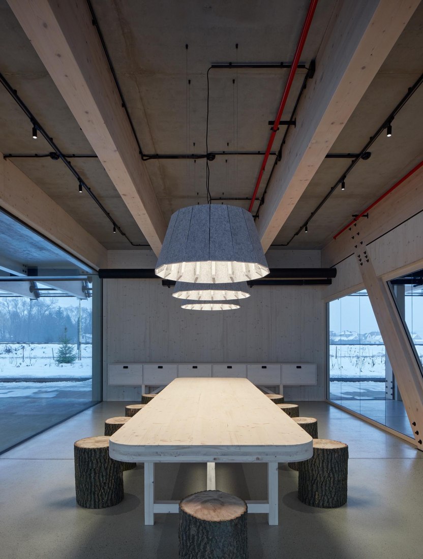 Kloboucká lesní Headquarters by Mjölk architekti. Photograph by BoysPlayNice.