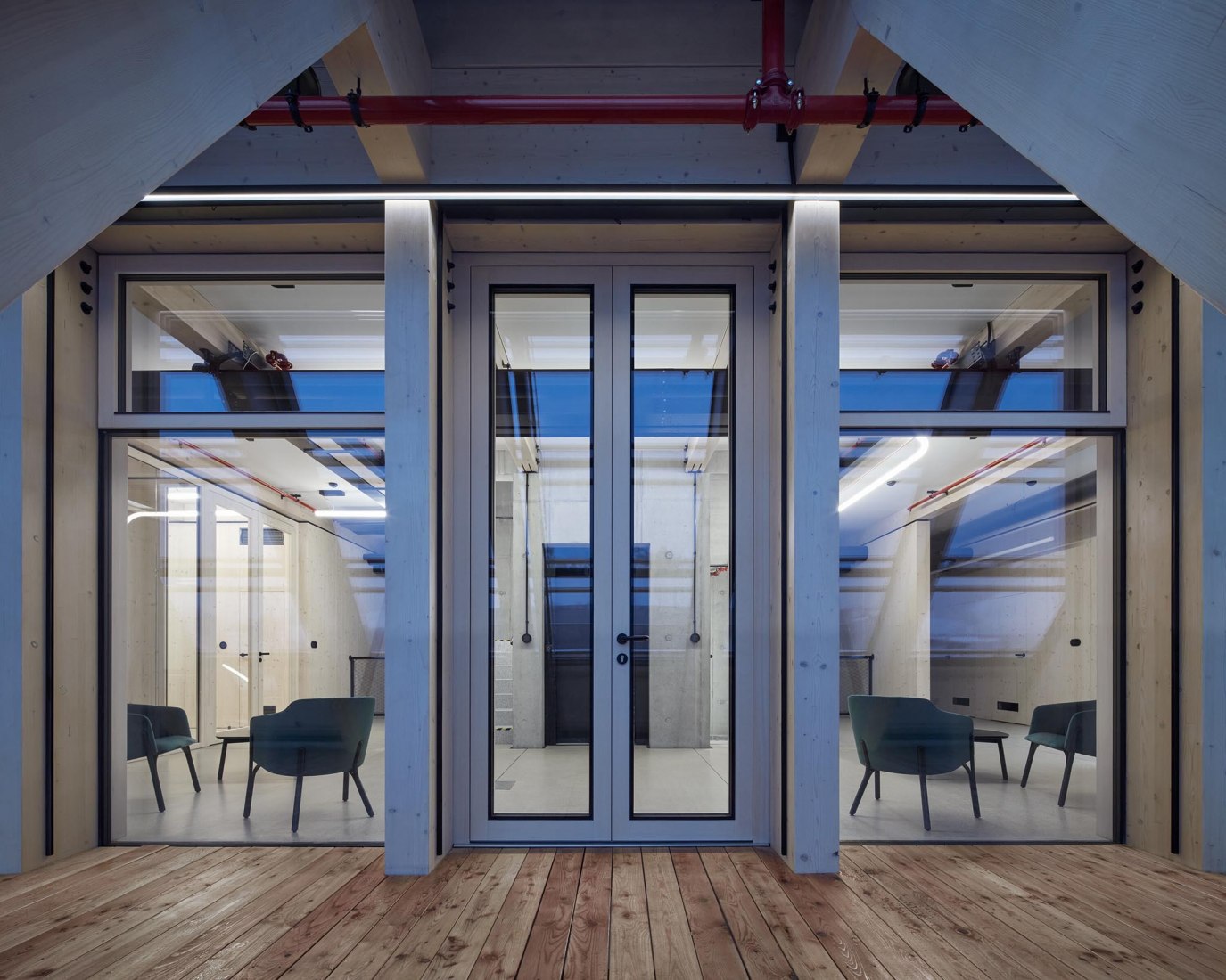 Kloboucká lesní Headquarters by Mjölk architekti. Photograph by BoysPlayNice.