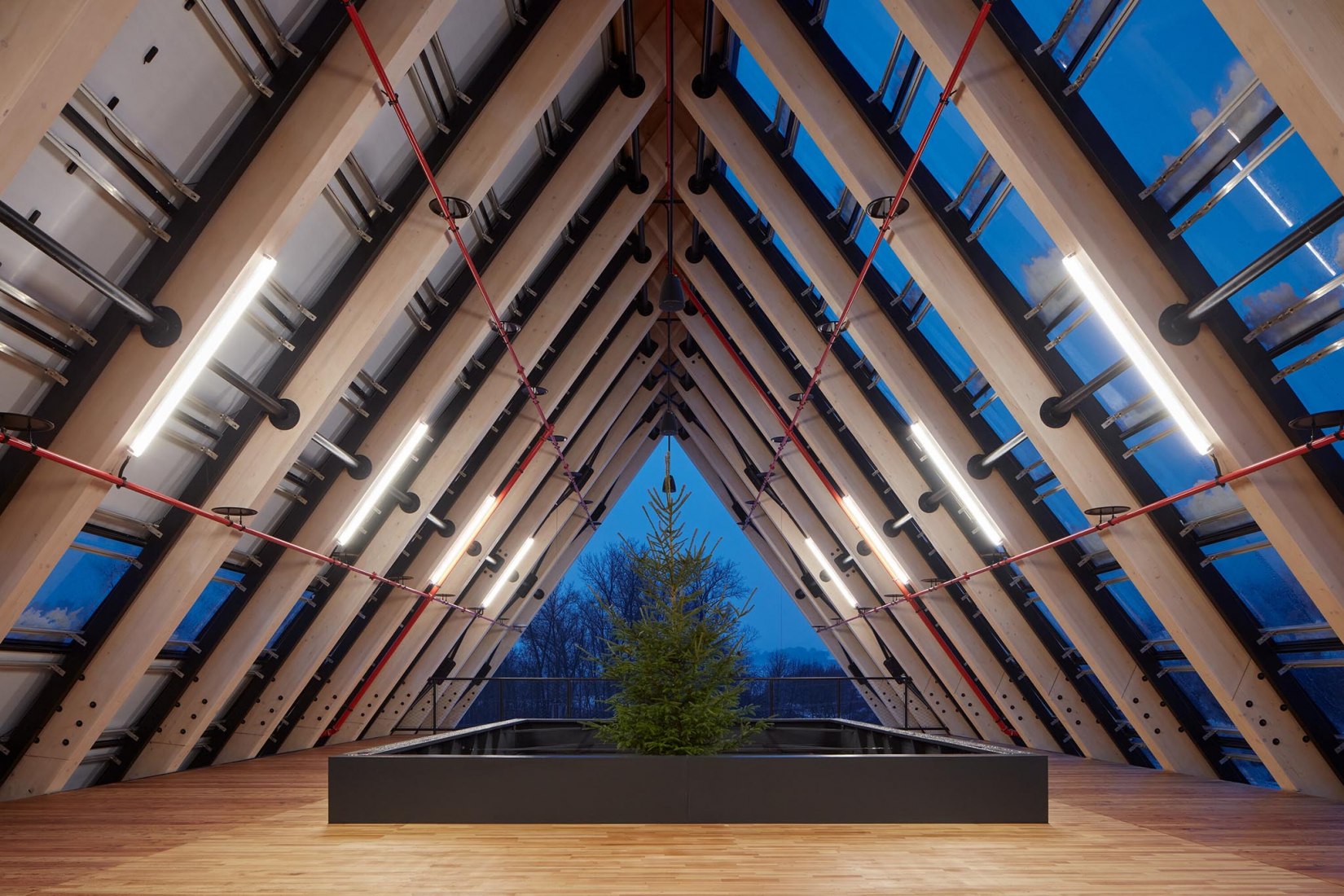 Kloboucká lesní Headquarters by Mjölk architekti. Photograph by BoysPlayNice.