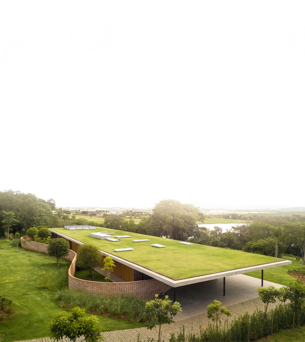 Vista de la cubierta. Casa Planar por Studio MK27 y Lair Reis. Fotografia por Fernando Guerra. FG+SG