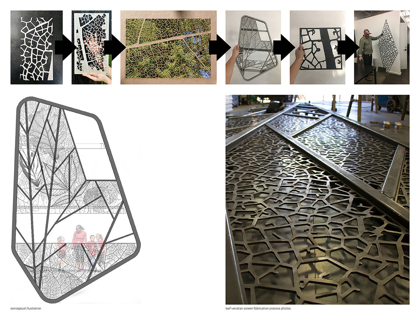 Fabricación en taller modus. La Casa del Árbol Evans en el Bosque de los Jardines de Garvan por modus studio y la Universidad de Arkansas.