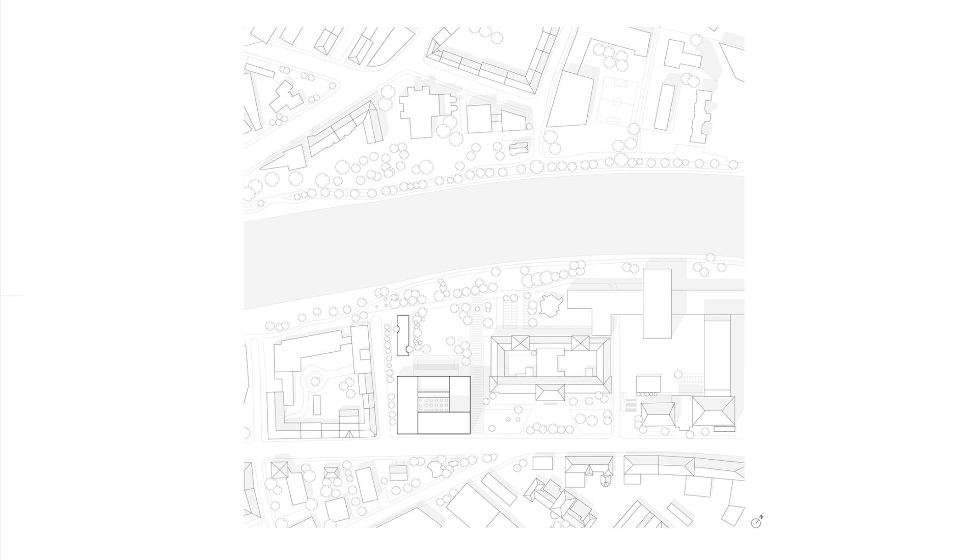 Site plan. Ágnes Heller House by mohr niklas architekten.