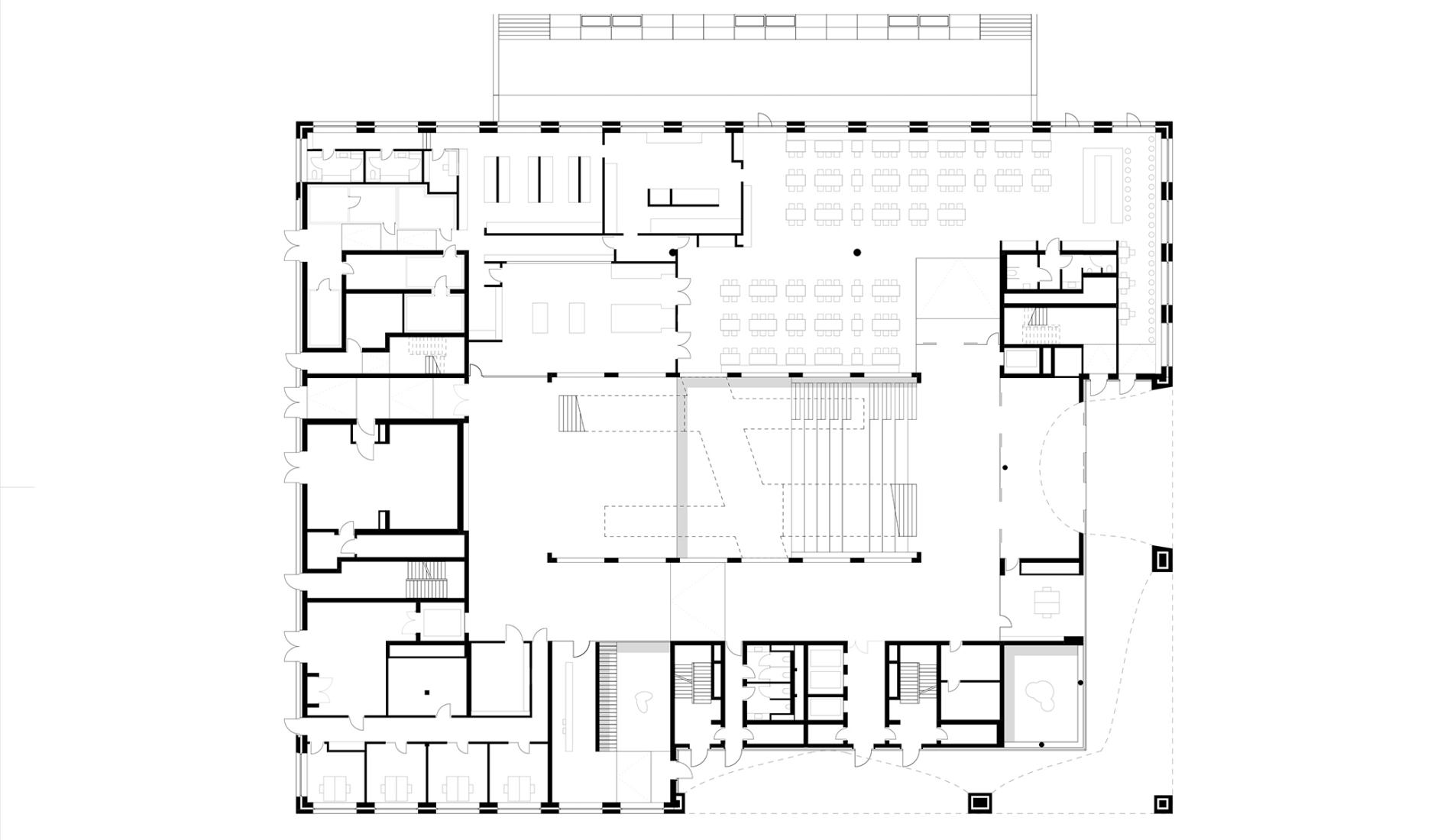 Ground floor plan. Ágnes Heller House by mohr niklas architekten.