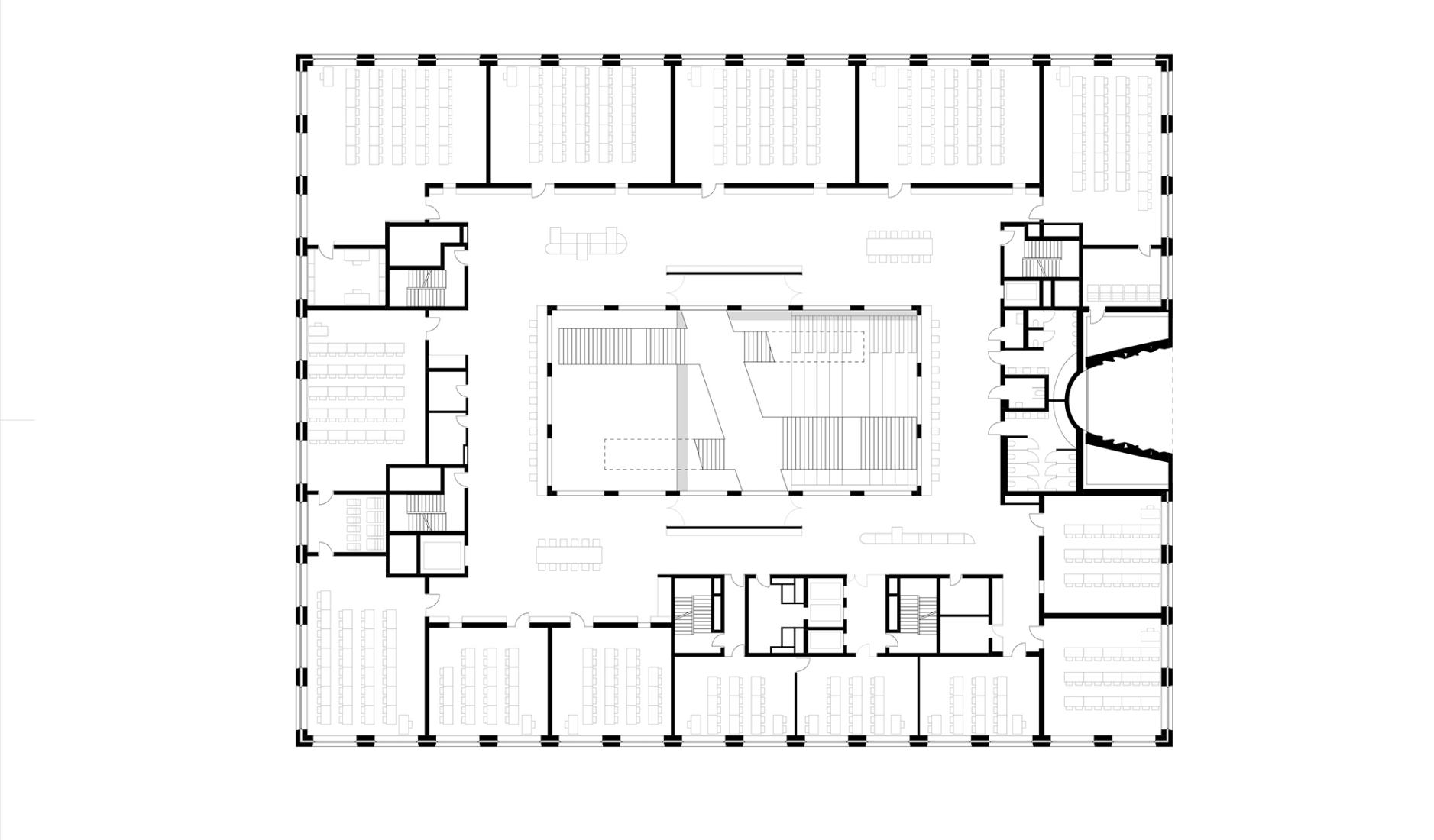 First floor plan. Ágnes Heller House by mohr niklas architekten.
