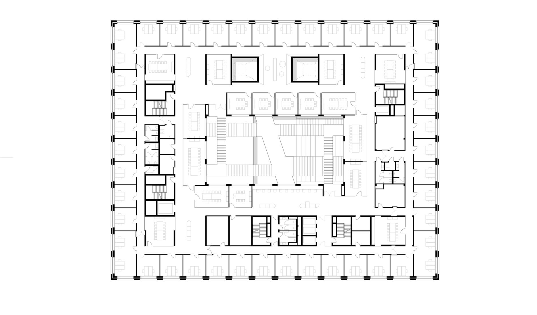 Third floor plan. Ágnes Heller House by mohr niklas architekten.