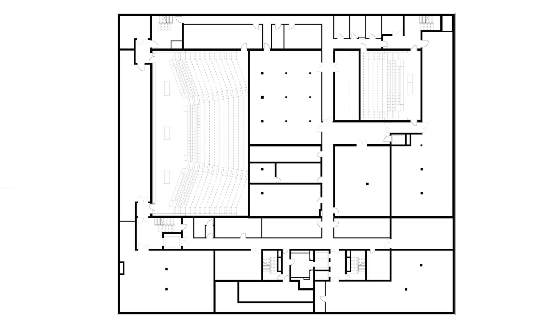 Basement Floor Plan Two. Ágnes Heller House by mohr niklas architekten.